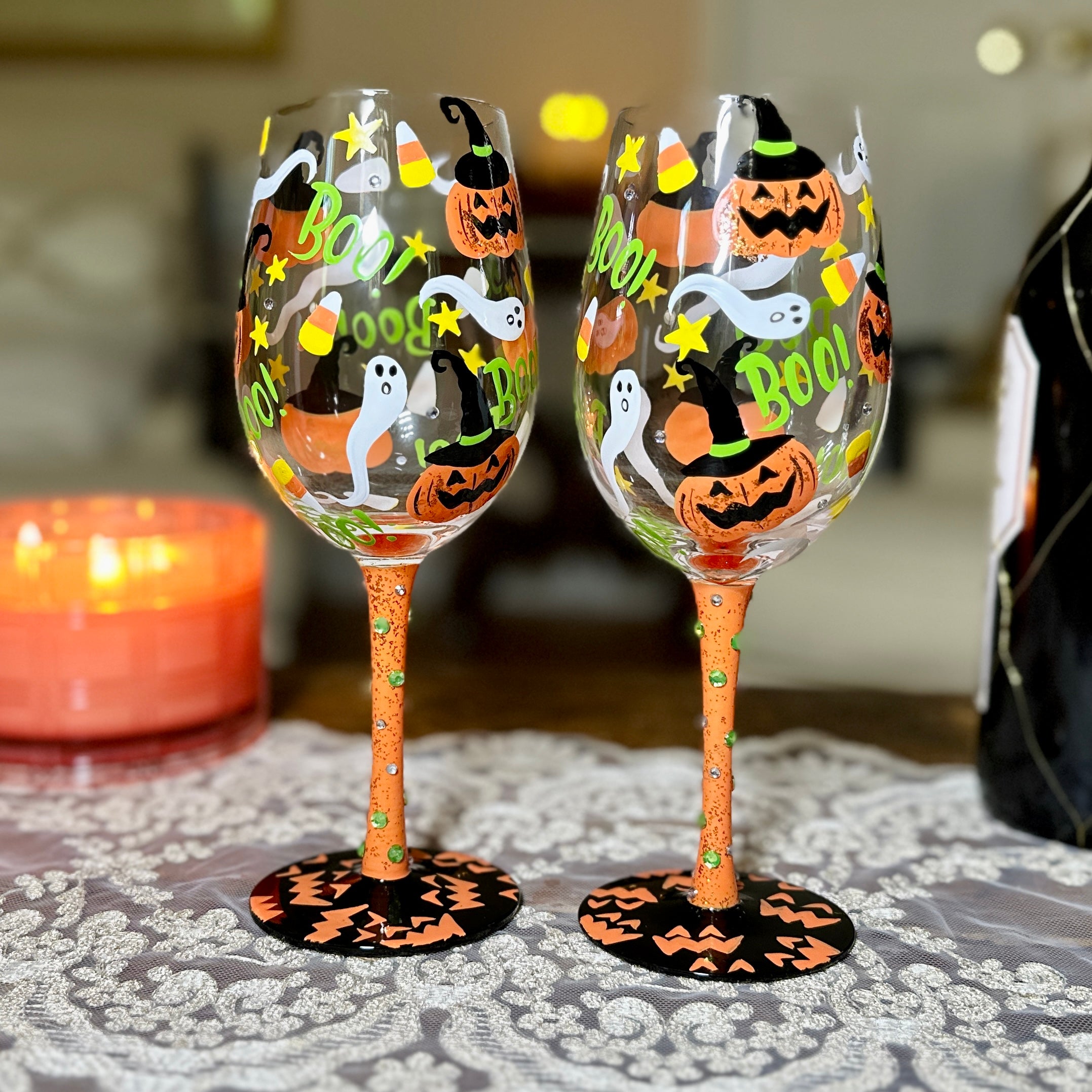 Halloween buy wine glasses