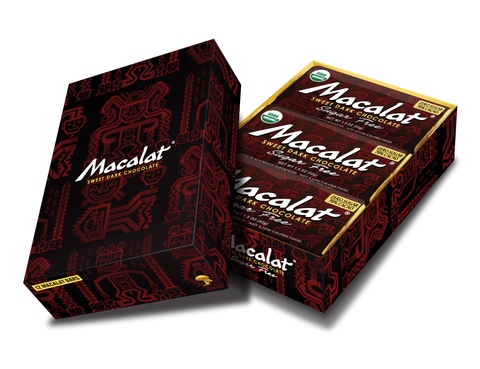 Macalat Sweet Dark Chocolate Bars-Sugar Free 12 pack