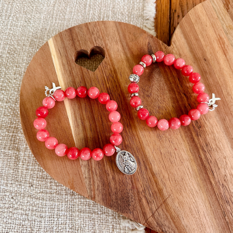 PowerBeads by jen Breast Cancer Awareness Bracelets