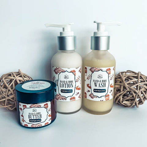 kc Essentials Pumpkin Spice Bath and Body Gift Set