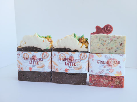 kc Essentials Set of 3 Artisan Crafted Fall Soaps