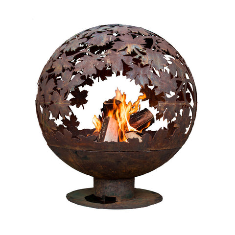 Esschert Designs Large Leaf Pattern Fire Sphere