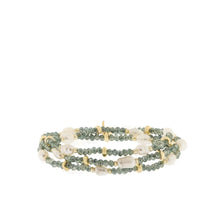 Load image into Gallery viewer, Marlyn Schiff Crystal Beaded Pearl Wrap Bracelet/Necklace

