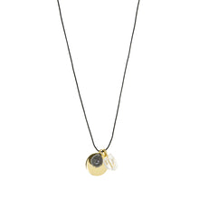 Load image into Gallery viewer, Marlyn Schiff 3 Charm Pull-TIe Necklace
