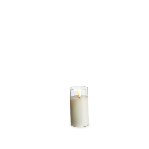 Set of 2 4" Petite Ivory Pillar Candles for Just Jill-SHIP 10/15