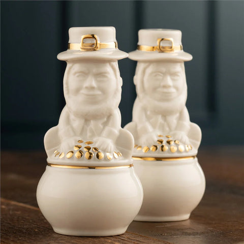 Belleek Classic Leprechaun Salt & Pepper Shakers