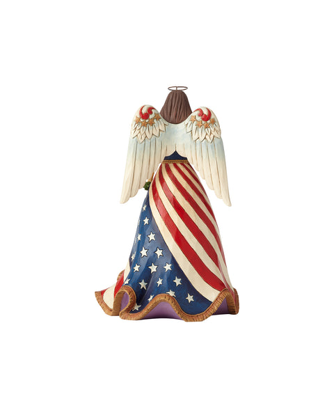 Jim Shore Patriotic Angel w/Flag Dress