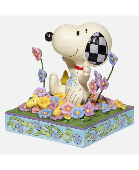 Jim Shore Snoopy in Flowers