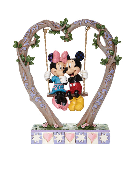 Jim Shore Mickey and Minnie on Swing Figurine