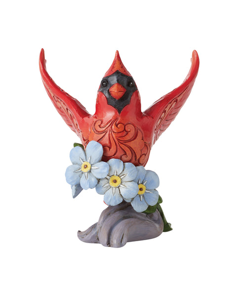 Jim Shore Caring Cardinals Forget-Me-Not Figurine
