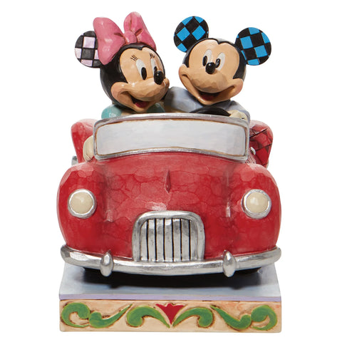 Jim Shore Mickey and Minnie in Car Figurine