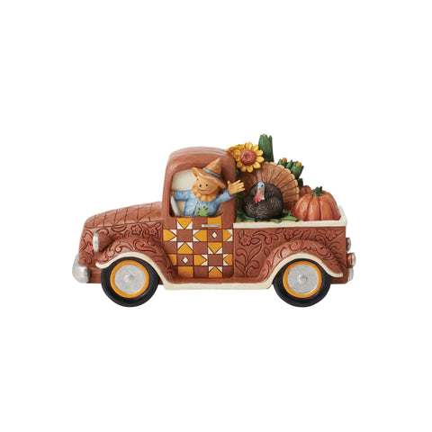 Jim Shore Harvest Pickup Truck Figurine