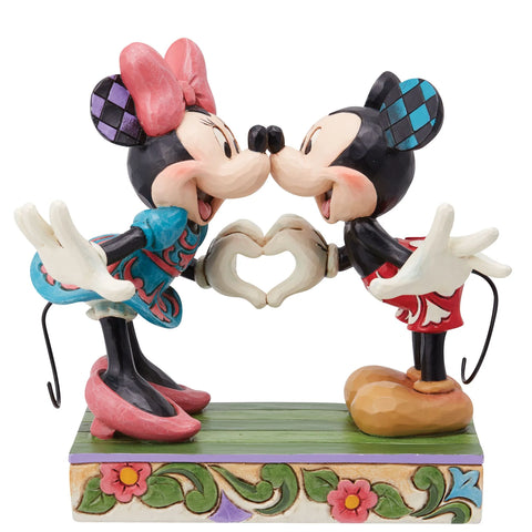 Jim Shore Mickey and Minnie Heart Hands