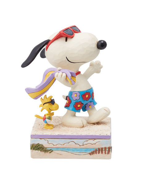 Jim Shore Snoopy and Woodstock at Beach
