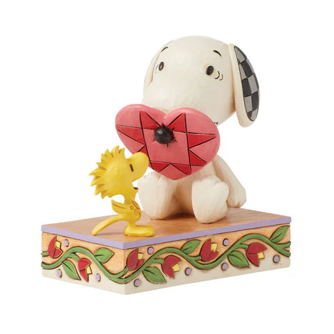 Jim Shore Snoopy with Nose Through Heart Figurine