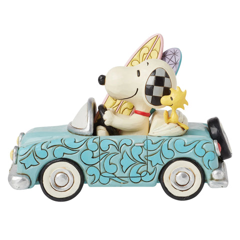 Jim Shore Snoopy and Woodstock in Car Surf