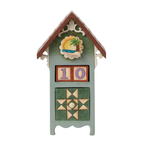 Jim Shore Birdhouse Perpetual Calendar