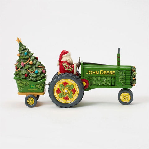 Jim Shore Santa Driving a Tractor Figurine