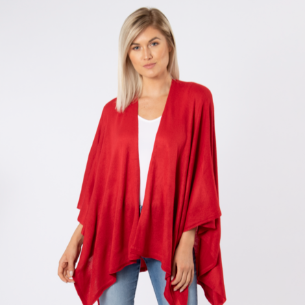 The Perfect Pop of Red Wrap for Just Jill