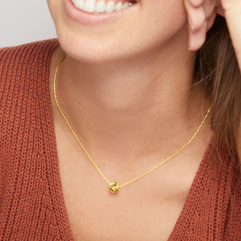 Ross-Simons 14K Gold Love Knot Necklace