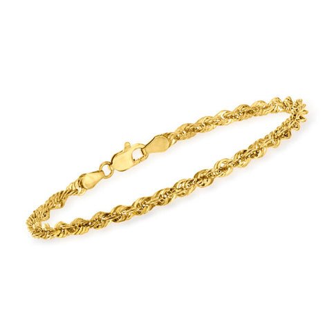 Ross-Simons 14K Rope Chain Bracelet