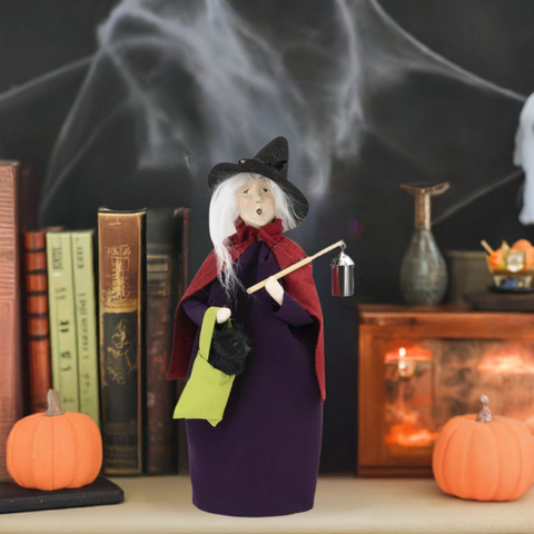 Byers' Choice Witch with Black Cat