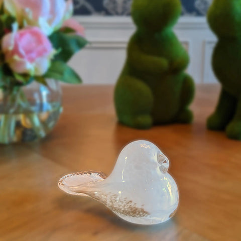 Epiphany Studios Hand-Blown Glass Peaceful Dove Paperweight
