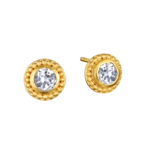 Satya Insightful Spirit White Topaz Stud Earrings