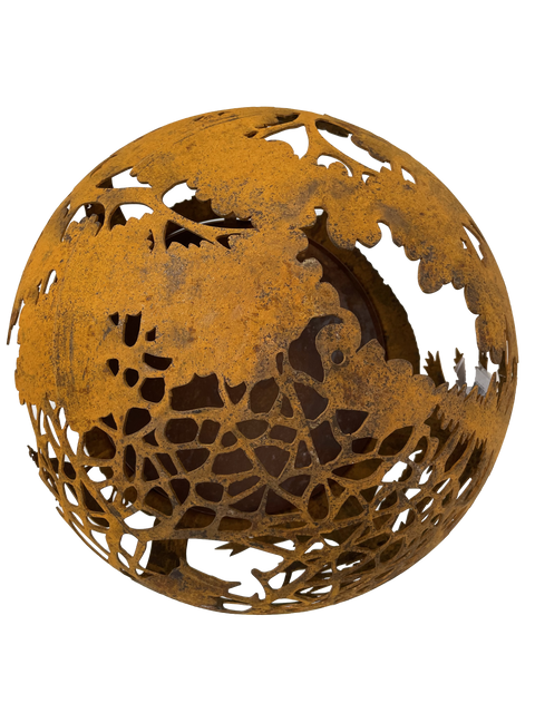 Esschert Designs Large Wildlife Pattern Fire Sphere
