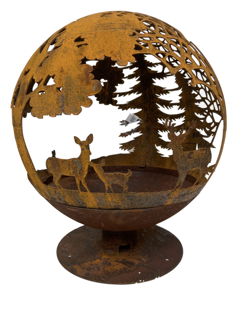 Esschert Designs Large Wildlife Pattern Fire Sphere