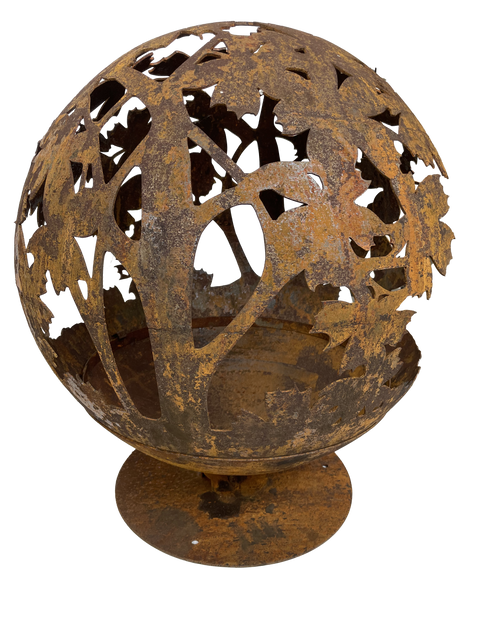 Esschert Designs Large Leaf Pattern Fire Sphere