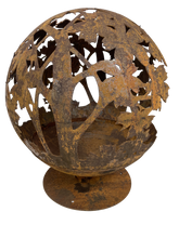 Load image into Gallery viewer, Esschert Designs Extra Large Leaf Pattern Fire Sphere
