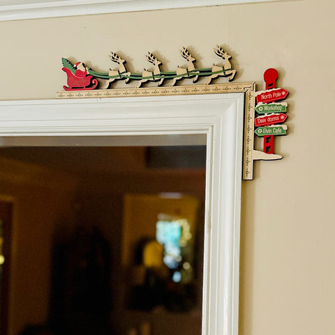 Door Frame Decor Santa & Sleigh for Just Jill