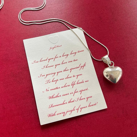 Sterling Silver "Jingle Heart" Necklace