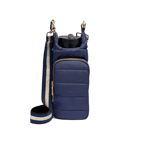 WanderFull HydroBag Navy Blue Matte with Navy/Gold Strap