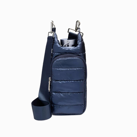 WanderFull HydroBag Navy Blue Shiny with Matching Solid Navy Strap