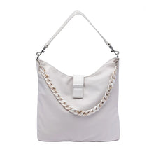 Load image into Gallery viewer, WanderFull Oyster HydroHobo Bag with Silver Hardware
