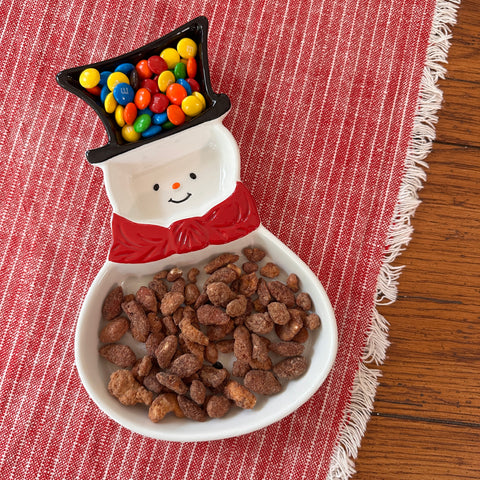 3-Section Snowman Serving Platter for Just Jill