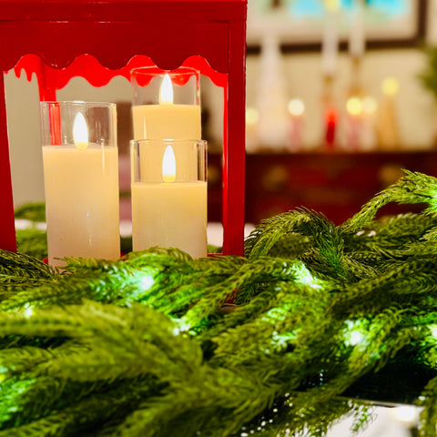 Red Lantern Candle Holder for Just Jill