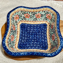 Load image into Gallery viewer, Polish Pottery Signature Small Square Bowl
