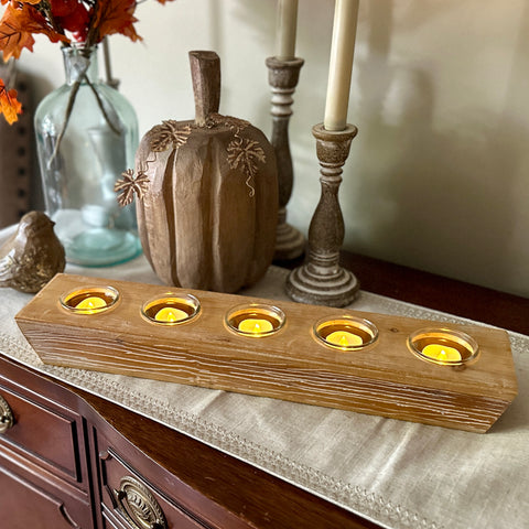 Wooden Candle Holder for Just Jill