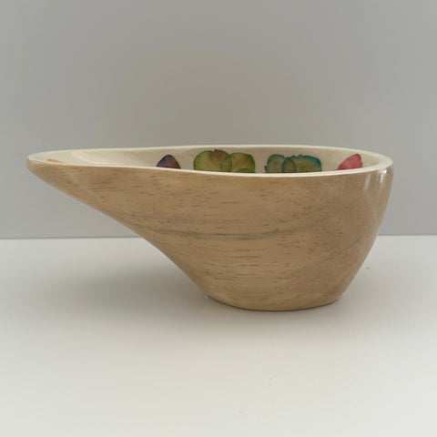 Restoration Oak Artisan Crafted Avocado Shaped Bowl/Dish