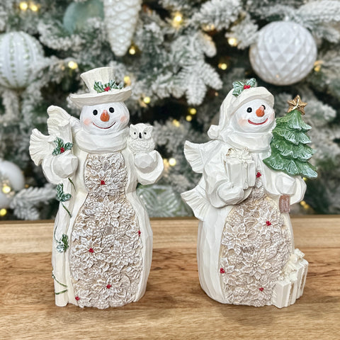 Set of Winter Wonderland Snowmen Couple