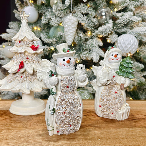 Set of Winter Wonderland Snowmen Couple