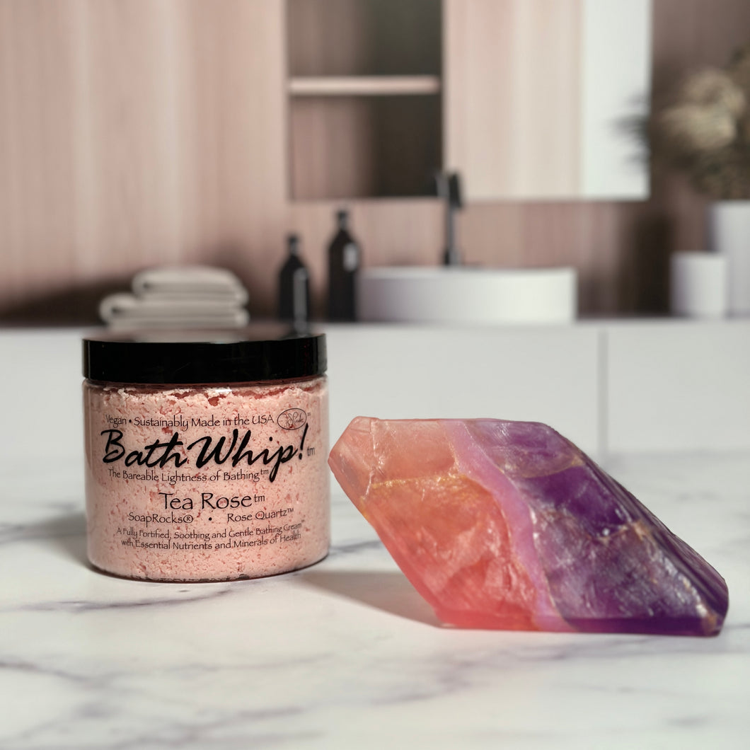 Soap Rocks Bath Whip and Soap Gift Set
