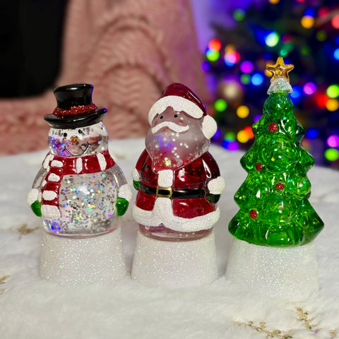 Choice of Mini Lighted Holiday Shimmer Figurines for Just Jill