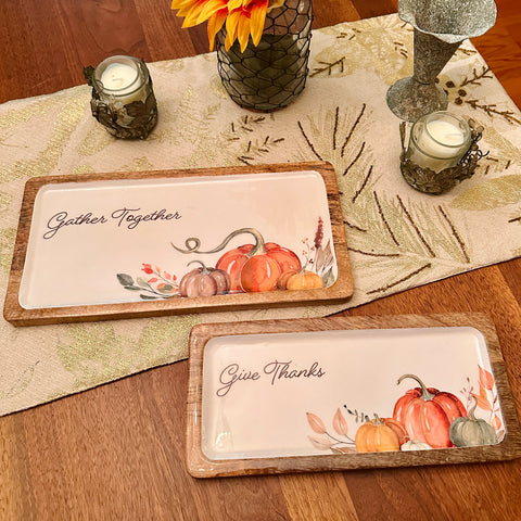 Set of 2 Harvest Trays for Just Jill