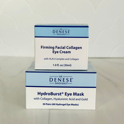 Dr. Denese Firming Facial Collagen Eye Cream 1 oz & HydroBurst Eye Gel Mask