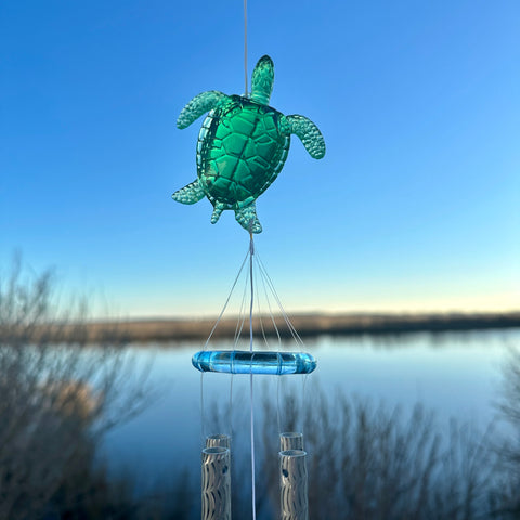 Green Sea Turtle Wind Chime for Just Jill