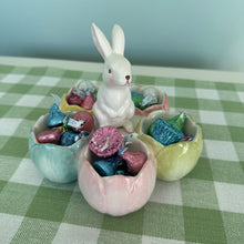 Load image into Gallery viewer, White Bunny with Tulip Egg Cups for Just Jill
